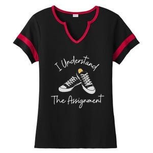 I Understand The Assignment Kamala Harris 2024 Election Ladies Halftime Notch Neck Tee