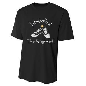 I Understand The Assignment Kamala Harris 2024 Election Performance Sprint T-Shirt