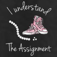 I Understand The Assignment Kamala Harris Sneaker 7 Panel Mesh Trucker Snapback Hat
