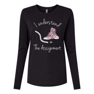 I Understand The Assignment Kamala Harris Sneaker Womens Cotton Relaxed Long Sleeve T-Shirt