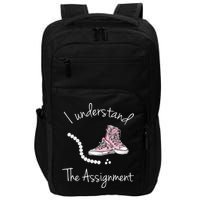 I Understand The Assignment Kamala Harris Sneaker Impact Tech Backpack