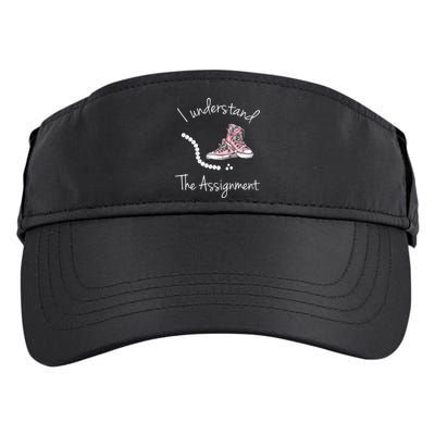 I Understand The Assignment Kamala Harris Sneaker Adult Drive Performance Visor