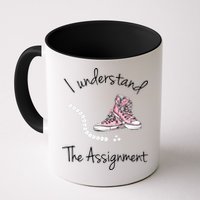 I Understand The Assignment Kamala Harris Sneaker Mug