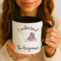 I Understand The Assignment Kamala Harris Sneaker Mug