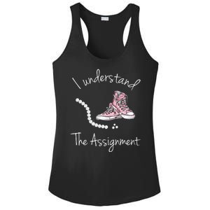 I Understand The Assignment Kamala Harris Sneaker Ladies PosiCharge Competitor Racerback Tank