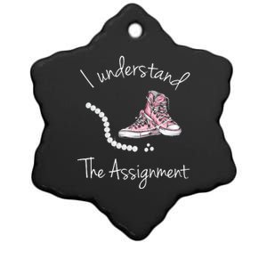 I Understand The Assignment Kamala Harris Sneaker Ceramic Star Ornament