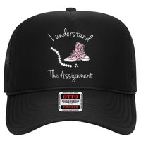 I Understand The Assignment Kamala Harris Sneaker Trucker Hat