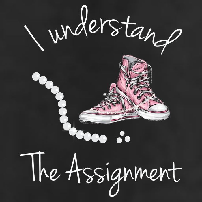 I Understand The Assignment Kamala Harris Sneaker Trucker Hat