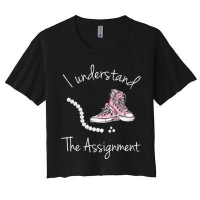 I Understand The Assignment Kamala Harris Sneaker Crop Top