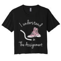 I Understand The Assignment Kamala Harris Sneaker Crop Top