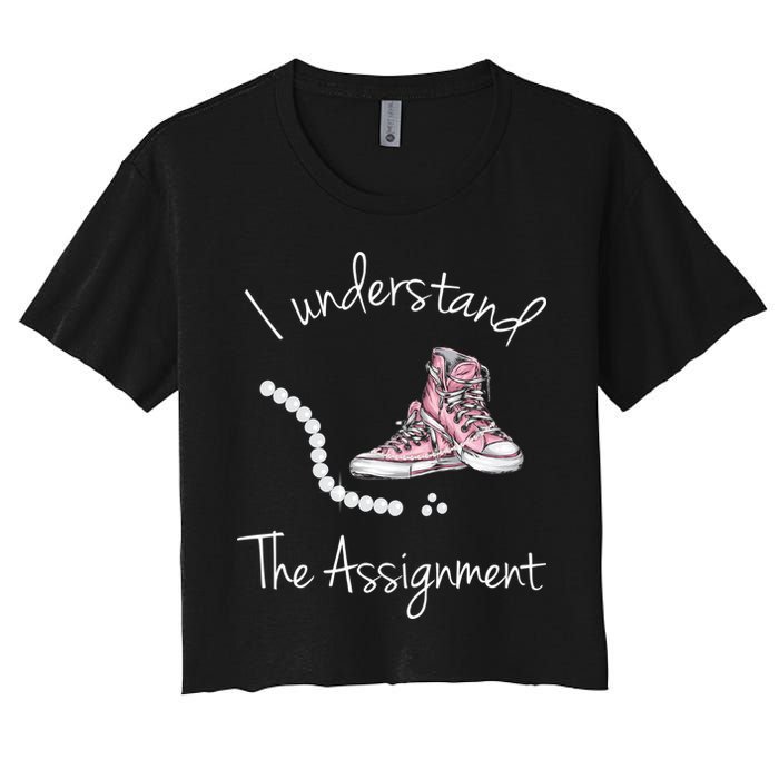 I Understand The Assignment Kamala Harris Sneaker Crop Top