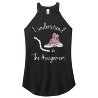 I Understand The Assignment Kamala Harris Sneaker Women's Perfect Tri Rocker Tank