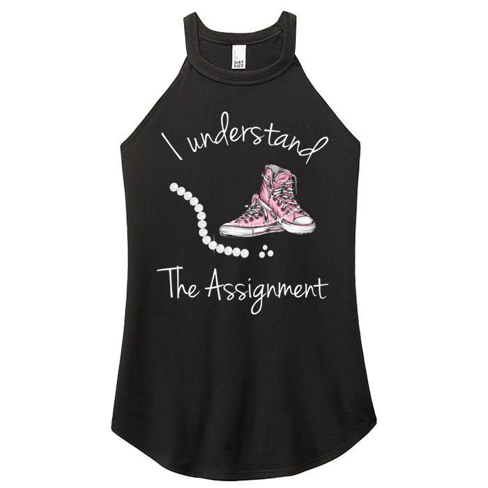 I Understand The Assignment Kamala Harris Sneaker Women's Perfect Tri Rocker Tank