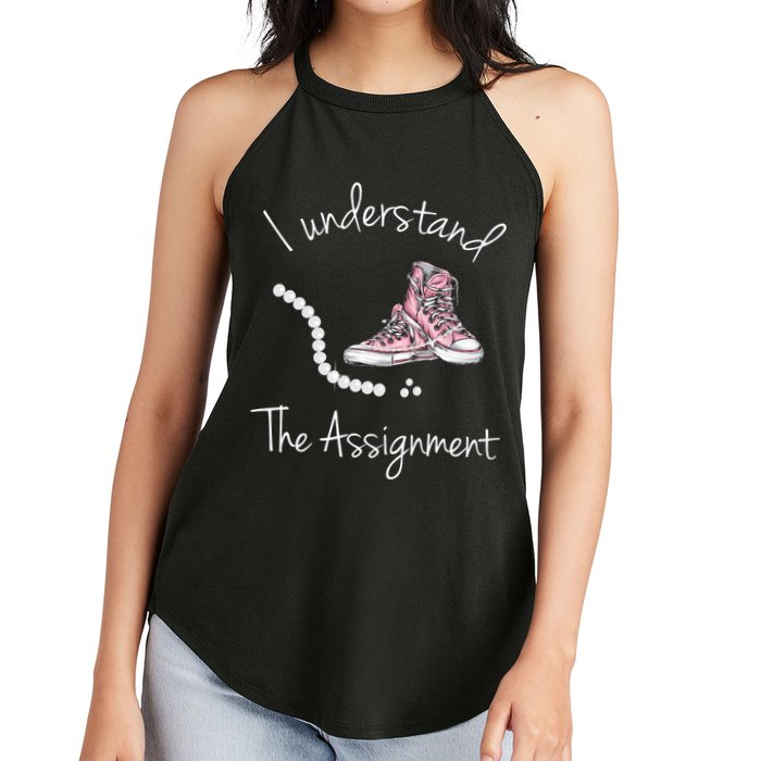 I Understand The Assignment Kamala Harris Sneaker Women's Perfect Tri Rocker Tank