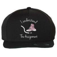 I Understand The Assignment Kamala Harris Sneaker Wool Snapback Cap