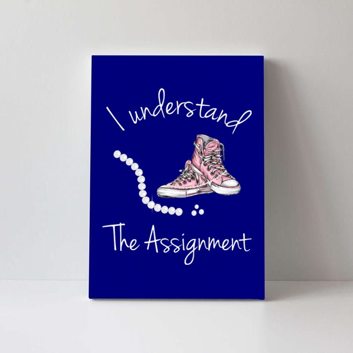 I Understand The Assignment Kamala Harris Sneaker Canvas