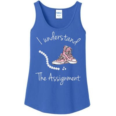 I Understand The Assignment Kamala Harris Sneaker Ladies Essential Tank