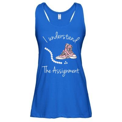 I Understand The Assignment Kamala Harris Sneaker Ladies Essential Flowy Tank