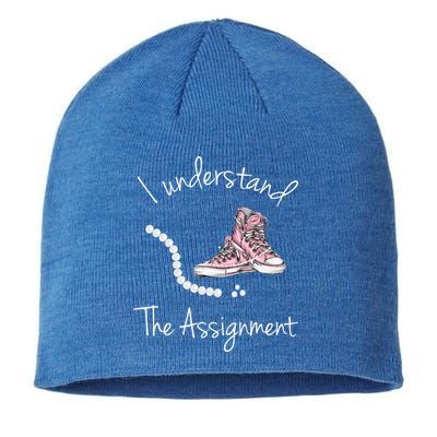 I Understand The Assignment Kamala Harris Sneaker Sustainable Beanie