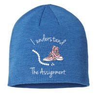 I Understand The Assignment Kamala Harris Sneaker Sustainable Beanie