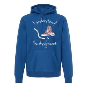 I Understand The Assignment Kamala Harris Sneaker Premium Hoodie