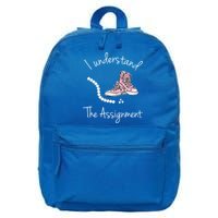 I Understand The Assignment Kamala Harris Sneaker 16 in Basic Backpack