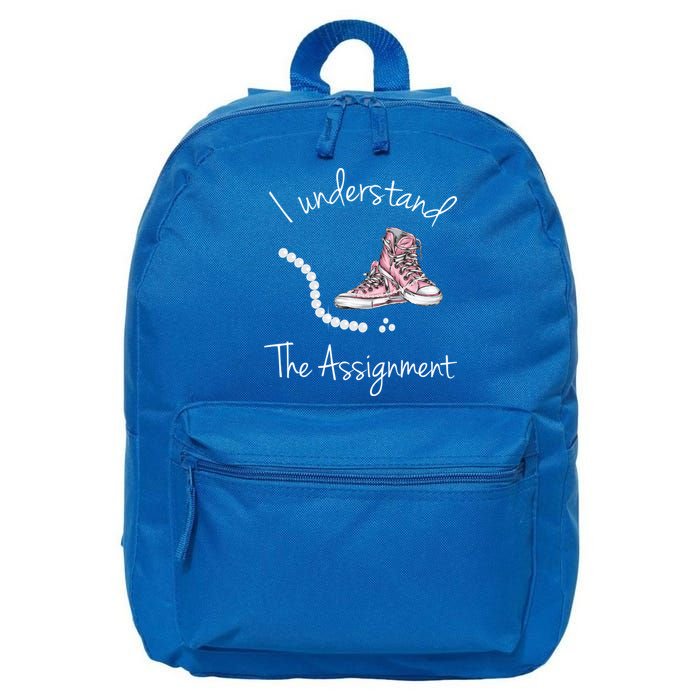 I Understand The Assignment Kamala Harris Sneaker 16 in Basic Backpack