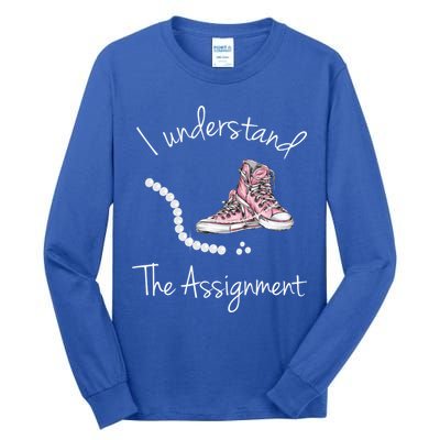 I Understand The Assignment Kamala Harris Sneaker Tall Long Sleeve T-Shirt