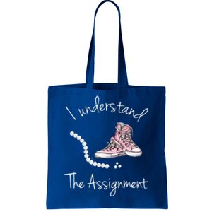 I Understand The Assignment Kamala Harris Sneaker Tote Bag