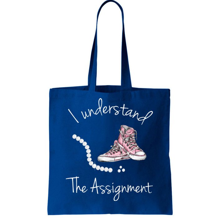 I Understand The Assignment Kamala Harris Sneaker Tote Bag