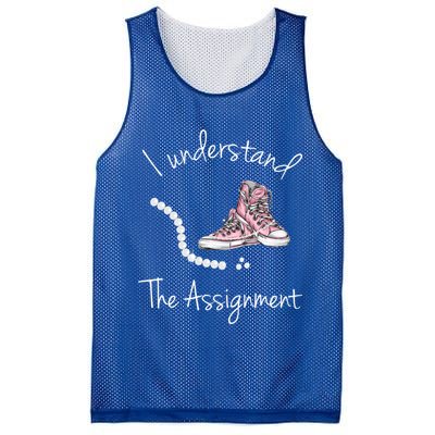 I Understand The Assignment Kamala Harris Sneaker Mesh Reversible Basketball Jersey Tank