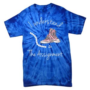 I Understand The Assignment Kamala Harris Sneaker Tie-Dye T-Shirt