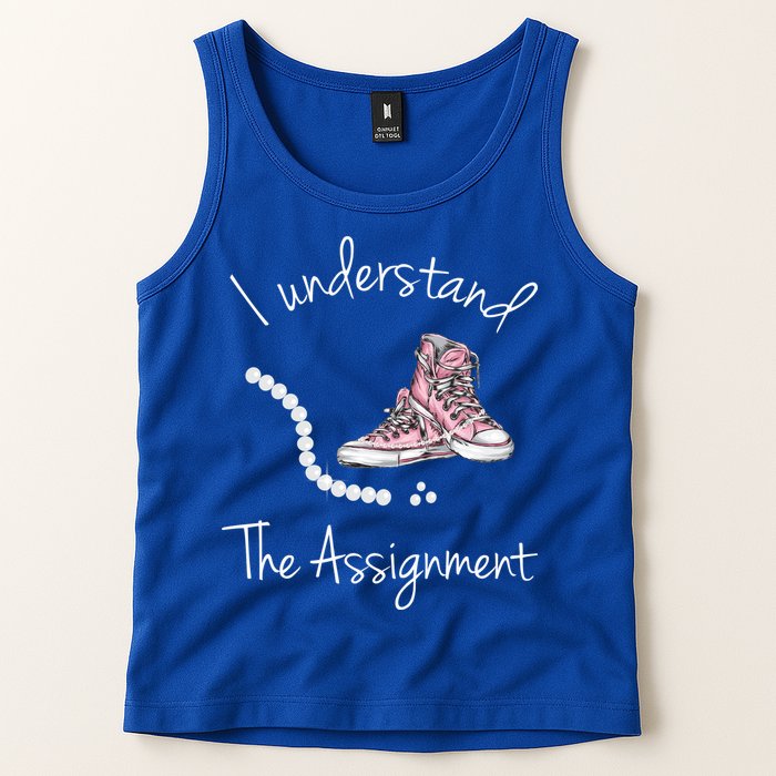 I Understand The Assignment Kamala Harris Sneaker Tank Top