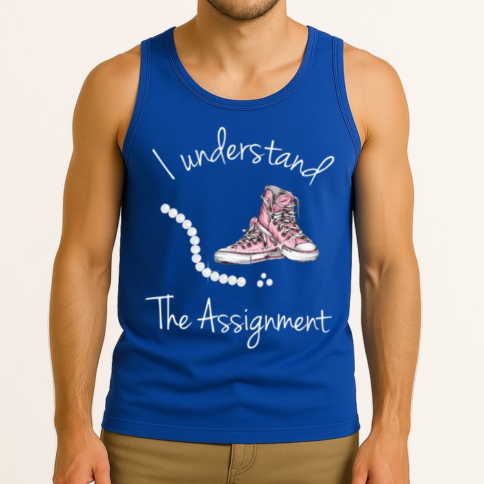 I Understand The Assignment Kamala Harris Sneaker Tank Top
