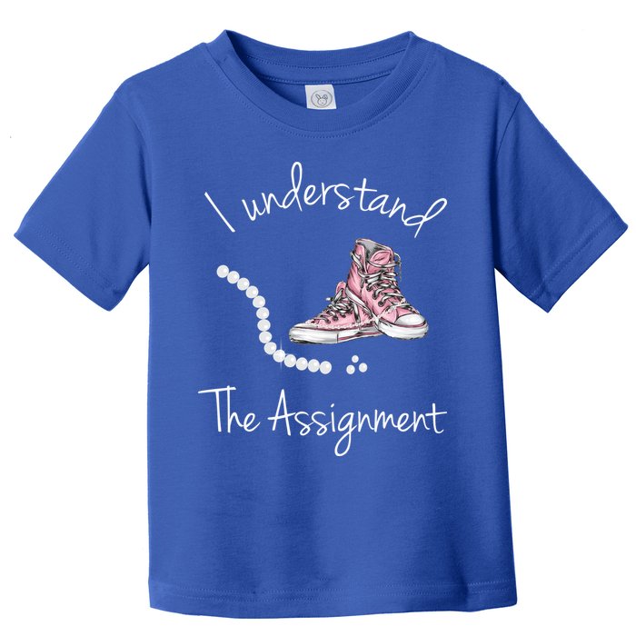 I Understand The Assignment Kamala Harris Sneaker Toddler T-Shirt