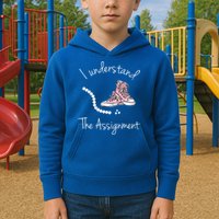 I Understand The Assignment Kamala Harris Sneaker Kids Hoodie