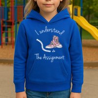 I Understand The Assignment Kamala Harris Sneaker Kids Hoodie