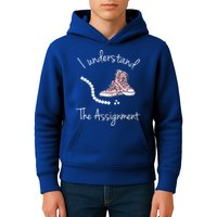 I Understand The Assignment Kamala Harris Sneaker Kids Hoodie