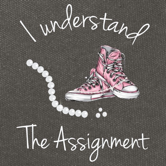I Understand The Assignment Kamala Harris Sneaker Cotton Canvas Backpack
