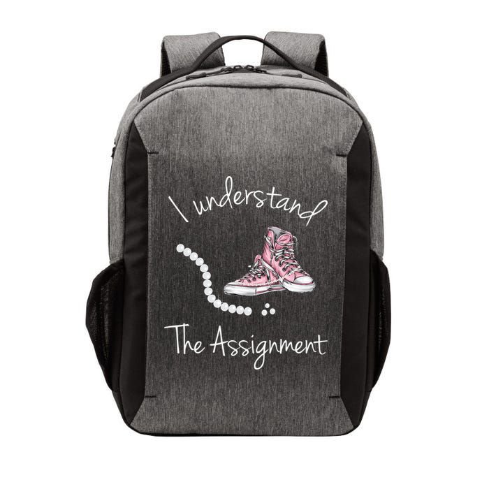 I Understand The Assignment Kamala Harris Sneaker Vector Backpack