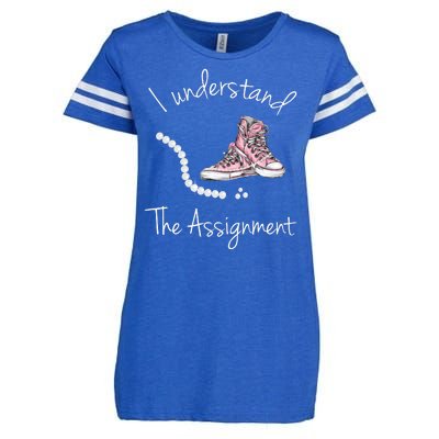 I Understand The Assignment Kamala Harris Sneaker Enza Ladies Jersey Football T-Shirt