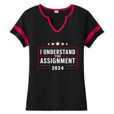 I Understand The Assignment Meme Ladies Halftime Notch Neck Tee