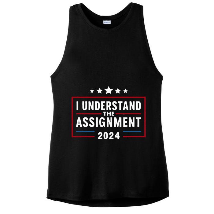 I Understand The Assignment Meme Ladies PosiCharge Tri-Blend Wicking Tank