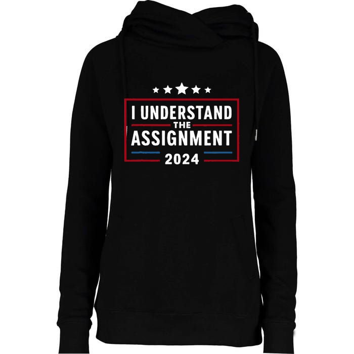 I Understand The Assignment Meme Womens Funnel Neck Pullover Hood