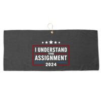 I Understand The Assignment Meme Large Microfiber Waffle Golf Towel