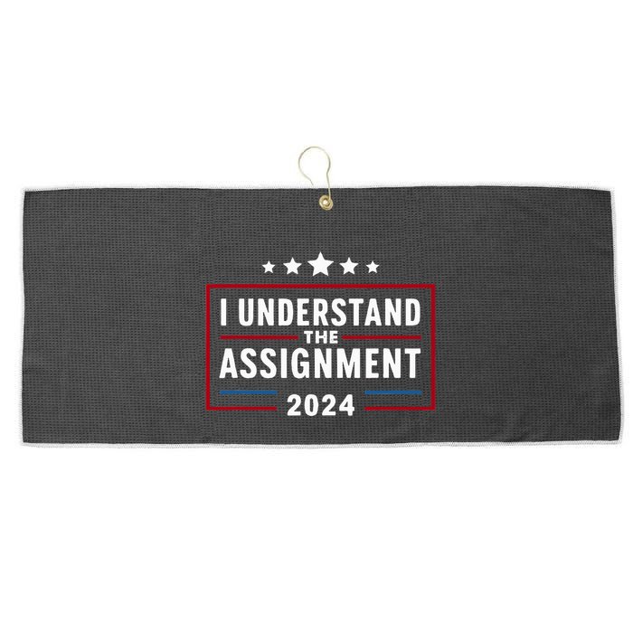 I Understand The Assignment Meme Large Microfiber Waffle Golf Towel