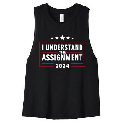 I Understand The Assignment Meme Women's Racerback Cropped Tank