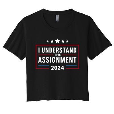 I Understand The Assignment Meme Women's Crop Top Tee