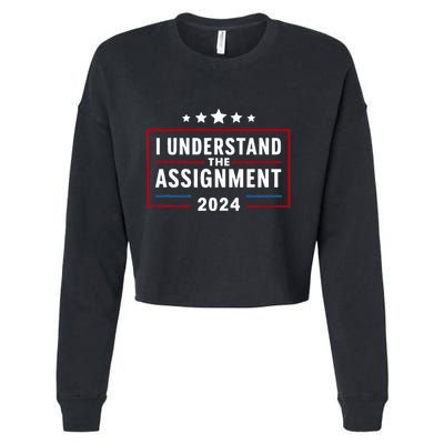 I Understand The Assignment Meme Cropped Pullover Crew