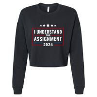 I Understand The Assignment Meme Cropped Pullover Crew